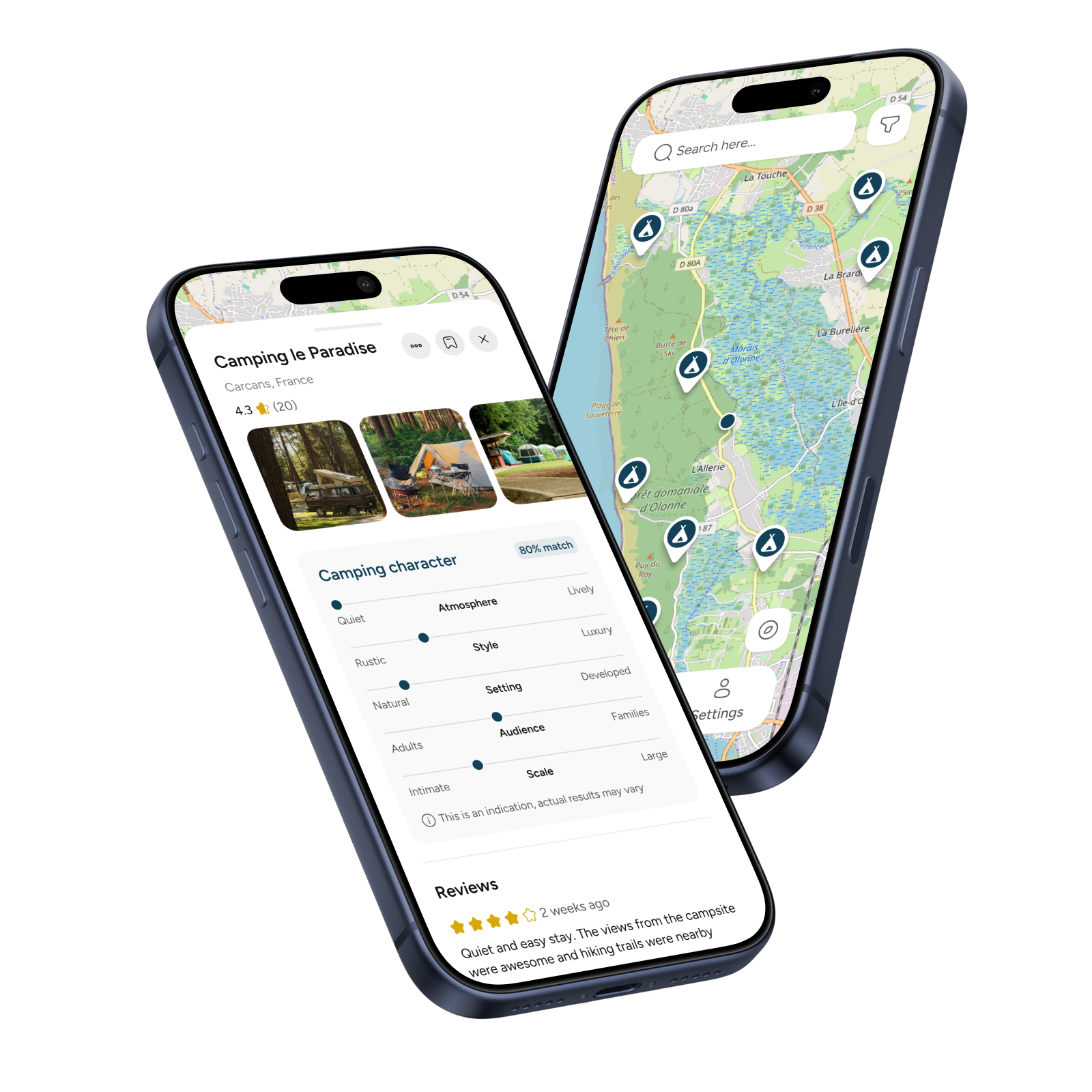 Campster app preview